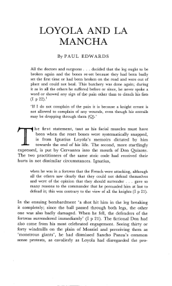 Loyola and La Mancha