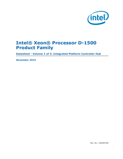 Intel&reg; Xeon&reg; Processor D-1500 Product Family Datasheet