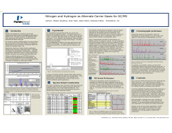 Nitrogen and Hydrogen as Alternate Carrier Gases for GC/MS