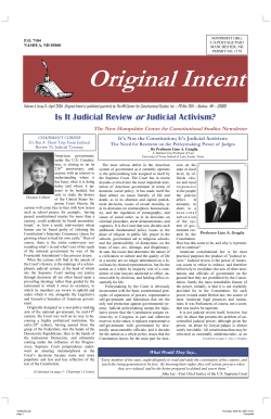 Is It Judicial Review or Judicial Activism?