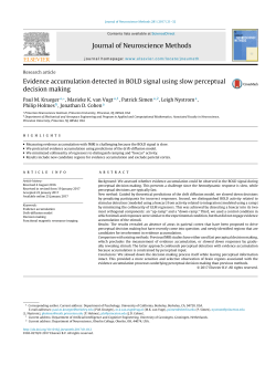 Evidence accumulation detected in BOLD signal