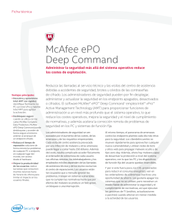 McAfee ePO Deep Command Ficha T&eacute;cnica