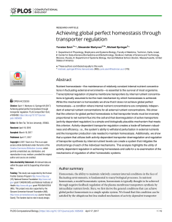 Achieving global perfect homeostasis through transporter