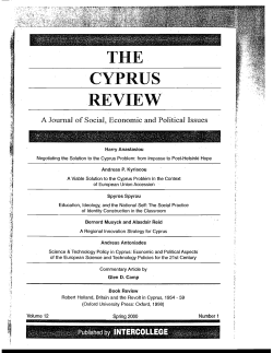 THE CYPRUS REVIEW