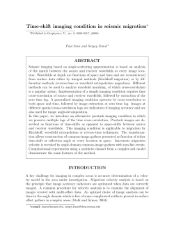 Time-shift imaging condition in seismic migrationa