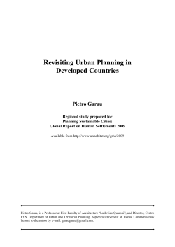 Revisiting Urban Planning in Developed Countries - UN