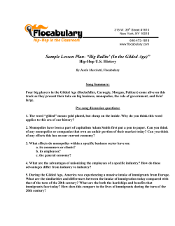 Sample Lesson Plan- “Big Ballin` (In the Gilded Age)”