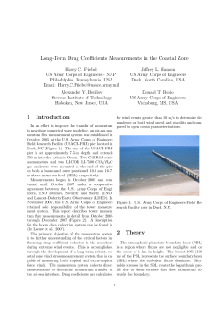 Long-term Drag Coefficient Measurements in the Coastal Zone