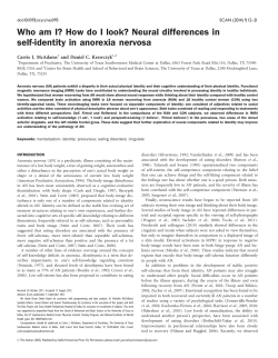 How do I look? Neural differences in self-identity