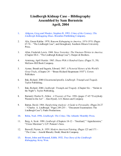 Lindbergh Kidnap Case &ndash; Bibliography Assembled by Sam
