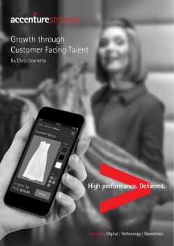 Growth through Customer Facing Talent
