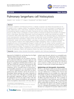 Pulmonary langerhans cell histiocytosis | Orphanet Journal of Rare