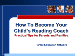 How To Become Your Child`s Reading Coach