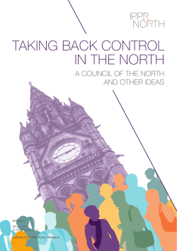 taking back control in the north