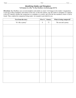 Identifying Similes and Metaphors