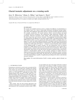 Glacial isostatic adjustment on a rotating earth