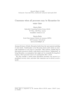 Consensus when all processes may be Byzantine for some time