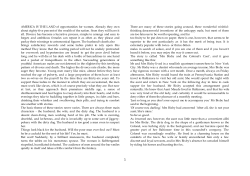 AMERICA IS THE LAND of opportunities for women. Already they