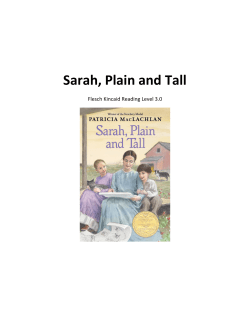 Sarah, Plain and Tall - Delaware Access Project
