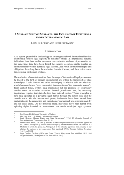 As a system grounded in the ideology of sovereign statehood