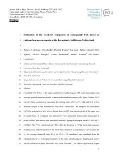 Estimation of the fossil-fuel component in atmospheric CO2 based