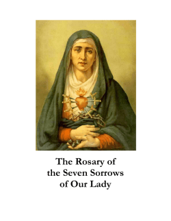 The Rosary of the Seven Sorrows of Our Lady Booklet