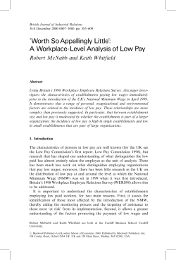 `Worth So Appallingly Little`: A Workplace
