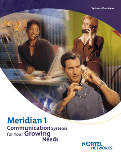 Nortel Meridian 1 Option 11, 61, 81, 11c, 61c, 81c, Mini