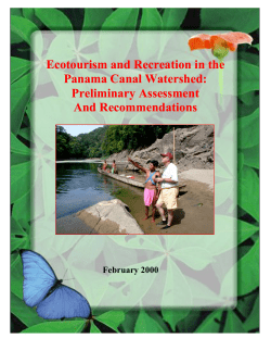 Ecotourism and Recreation in the Panama Canal Watershed