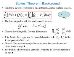 Stokes theorem 9