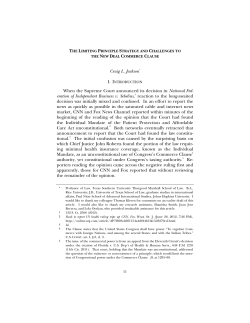 The Limiting Principle Strategy and Challenges to the New Deal