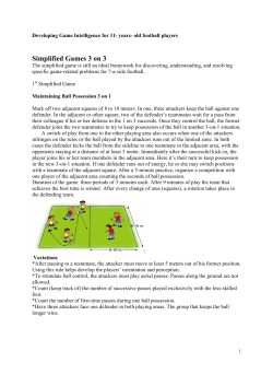 Simplified Games 3 on 3