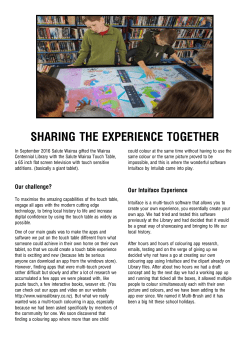 sharing the experience together