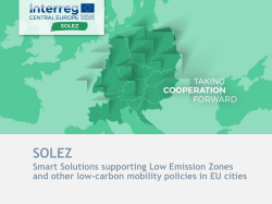Presentation - Interreg CENTRAL EUROPE