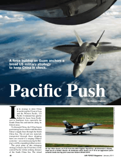 A force buildup on Guam anchors a broad US military strategy to