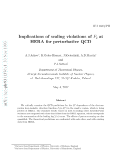 Implications of Scaling Violations of F2 at HERA for Perturbative QCD