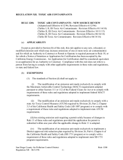 Rule 1200 - Air Pollution Control District