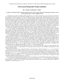 Flow Around Nonparallel Tandem Cylinders