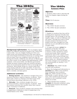 The 1840s - Homestead Museum