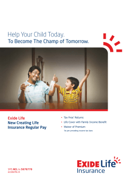 Exide Life New Creating Life Regular Pay