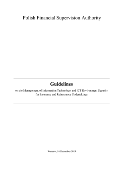 Guidelines on the Management of Information Technology
