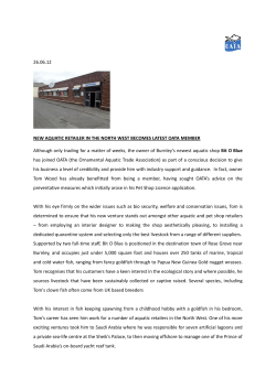 26.06.12 NEW AQUATIC RETAILER IN THE NORTH WEST