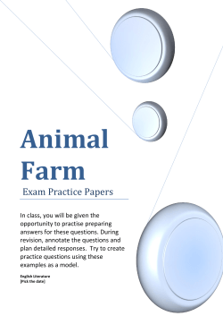 Animal Farm - Stockland Green School