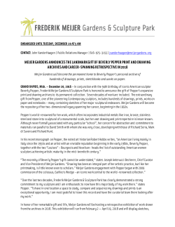 meijer gardens announces the landmark gift of beverly pepper print