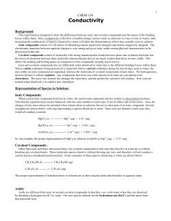 Conductivity Assignment Page