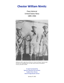 Nimitz, Chester - Dudley Knox Library