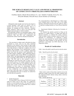The Surface Resistance Value and Physical Properties of