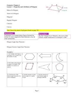 Geometry Chapter 6 Lesson 1 &ndash; Properties and Attributes of