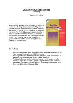 English Pronunciation in Use