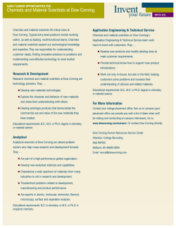 Chemistry and materials science